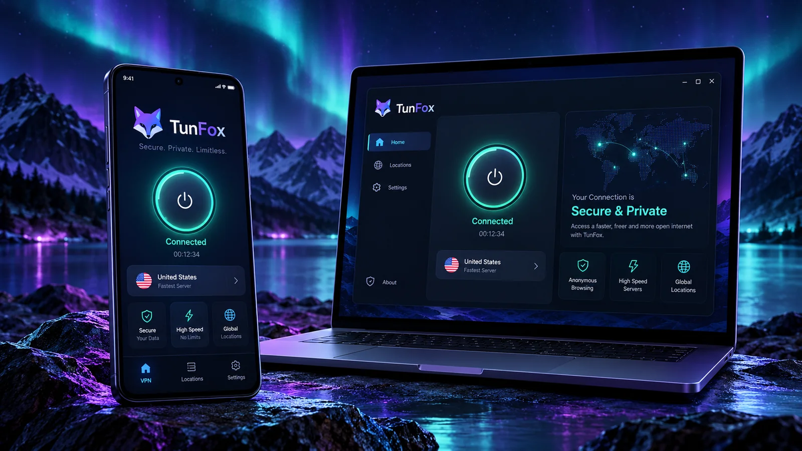 TunFox on Android and Windows
