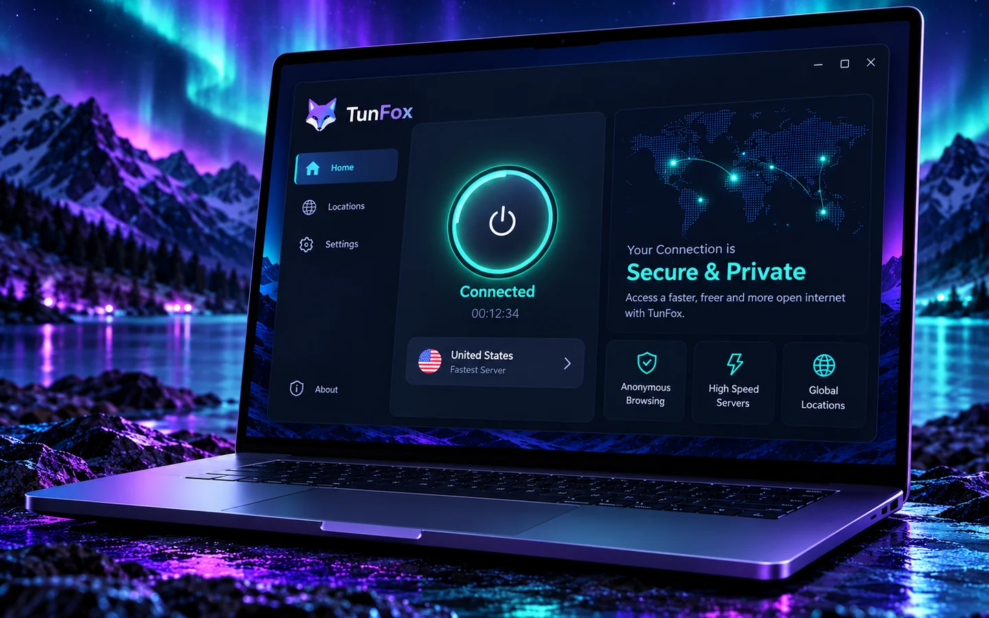 TunFox Windows application interface